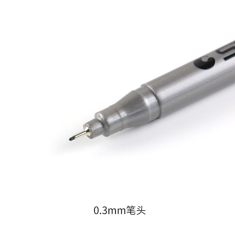 1Pc Waterproof Painting Pigment Lining Micron Ink Art Marker Black Fineliner Sketch Pen Needle Pen School Supplies Stationery: Burgundy