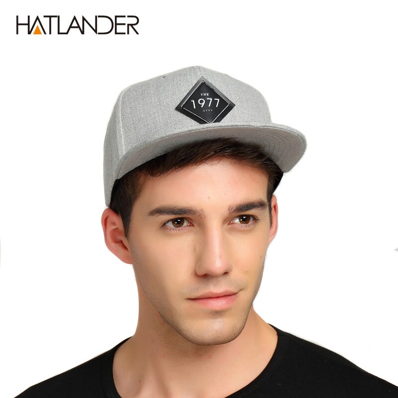 [HATLANDER] Vintage 1977 cool plat bill casquette de baseball femmes hommes gorras planas snapbacks chapeau de camionneur en plein air hip-hop snapback casquettes
