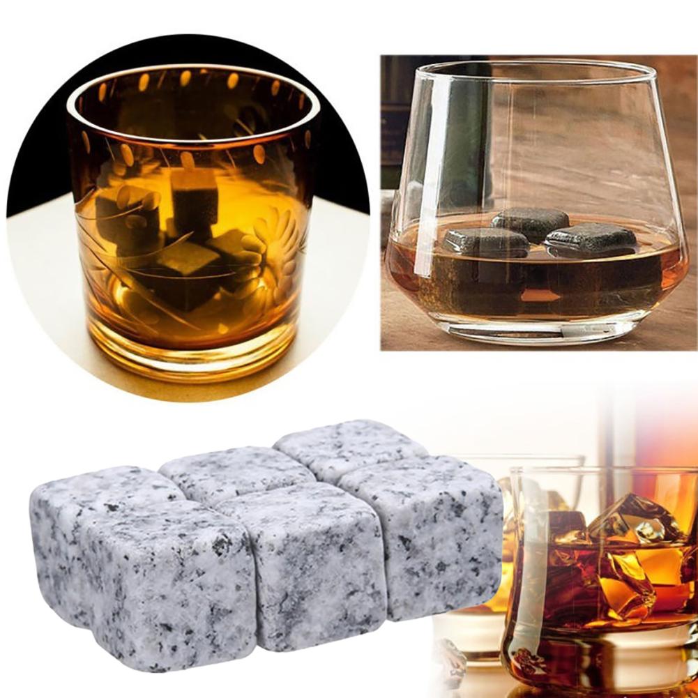 9Pcs Herbruikbare Whiskey Stones Chillers Wijn Drankjes Koeler Ijsblokjes Graniet Rotsen