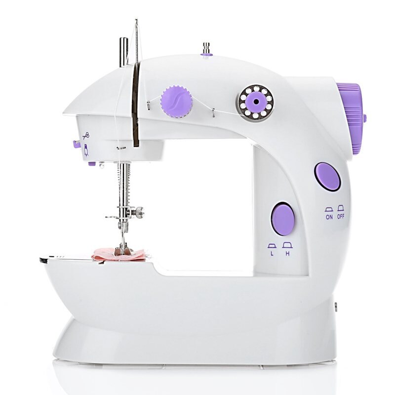 Mini Portable Electric SEWING Machine Night Light Household Straight Foot Pedal Multifunction EU Plug Sewing Machine Table
