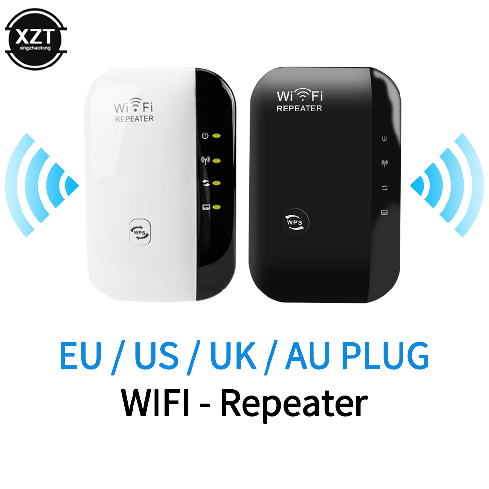 Wireless WiFi Router Repetidor, impulsionadores do sinal, amplificador de rede, AP, Wps Encryption, 300Mbps