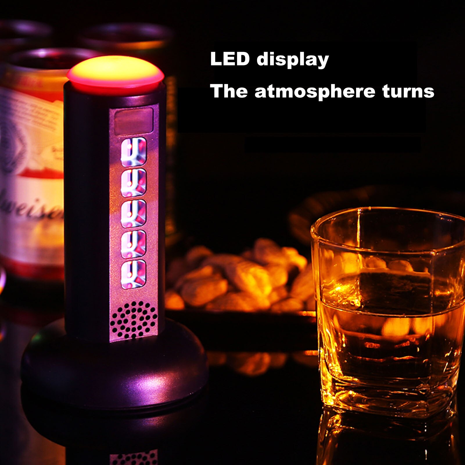 Electronic Dice Cup With LED Display Party Game Toy Entertainment Fun Electronic Electric Dice Party Game Toy Travel