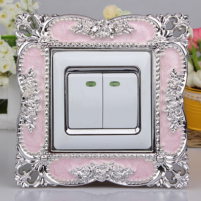 86 europeisk bryter lim smart deksel akryl stue stikkontakt erme bryter panel dekorere erme støvtett