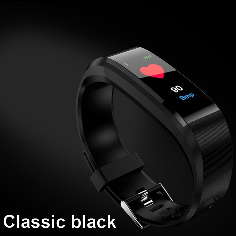 Para 115 mais inteligente pulseira inteligente banda de fitness rastreador pressão freqüência cardíaca esporte relógio monitor freqüência cardíaca banda