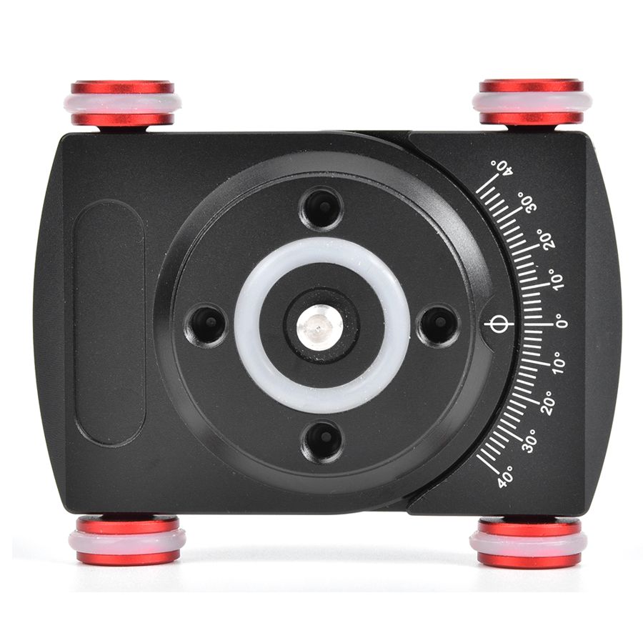 Dslr Cámara baja Barycenter fotografía ajustable rojo cuatro ruedas deslizador rodante Dolly soporte de disparo equipo Slider phone