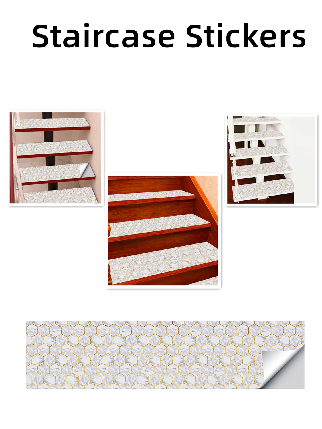 Pvc-traptreden voor huishoudelijk gebruik met antislipstickers met lijm en breder-dikker voor huismake-up en schoonheid