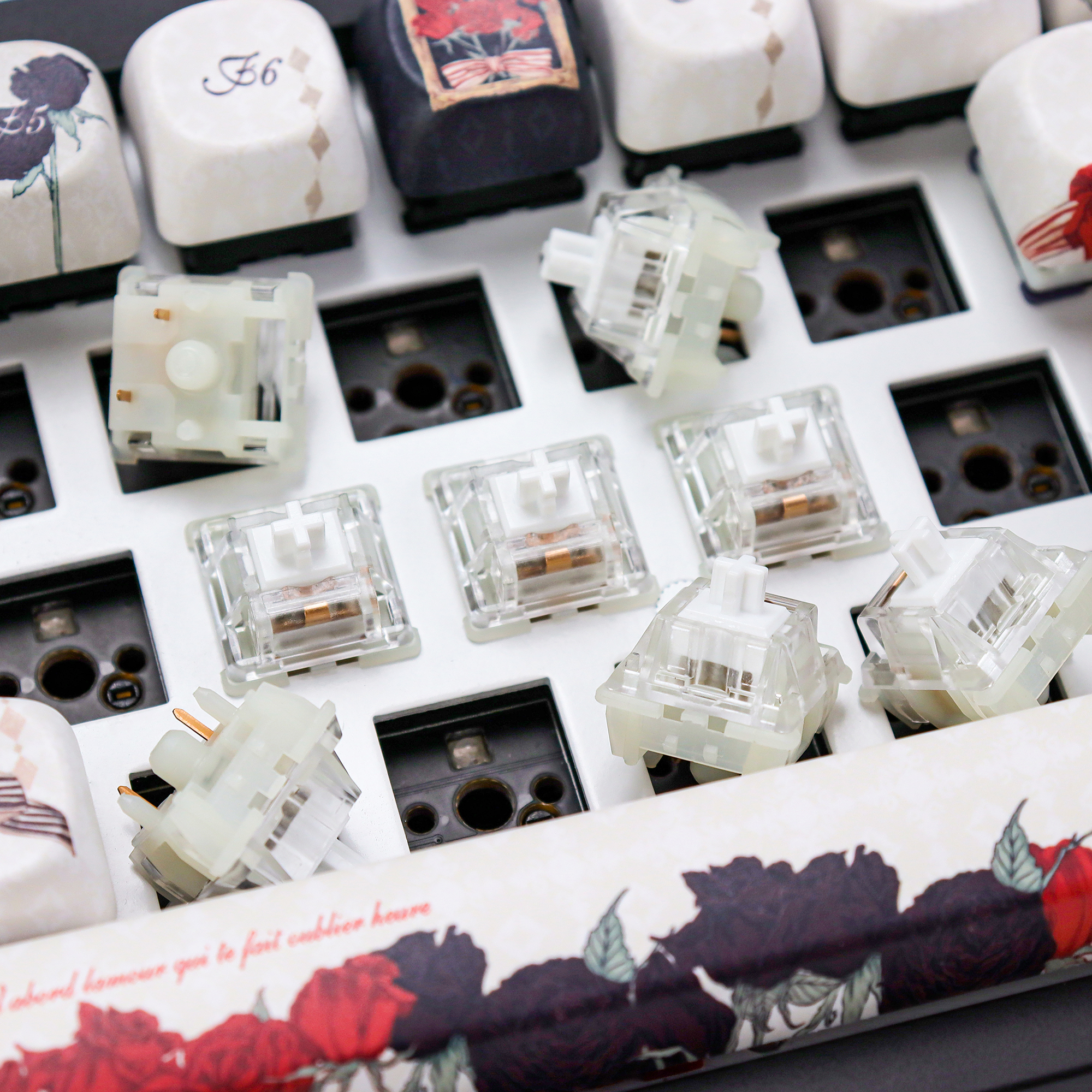 KBDiy Kang White V3 Switches for DIY Aula F87 Mechanical Keyboard Linear Switch 5-Pin Custom Cherry Gaming Accessories MX Switch