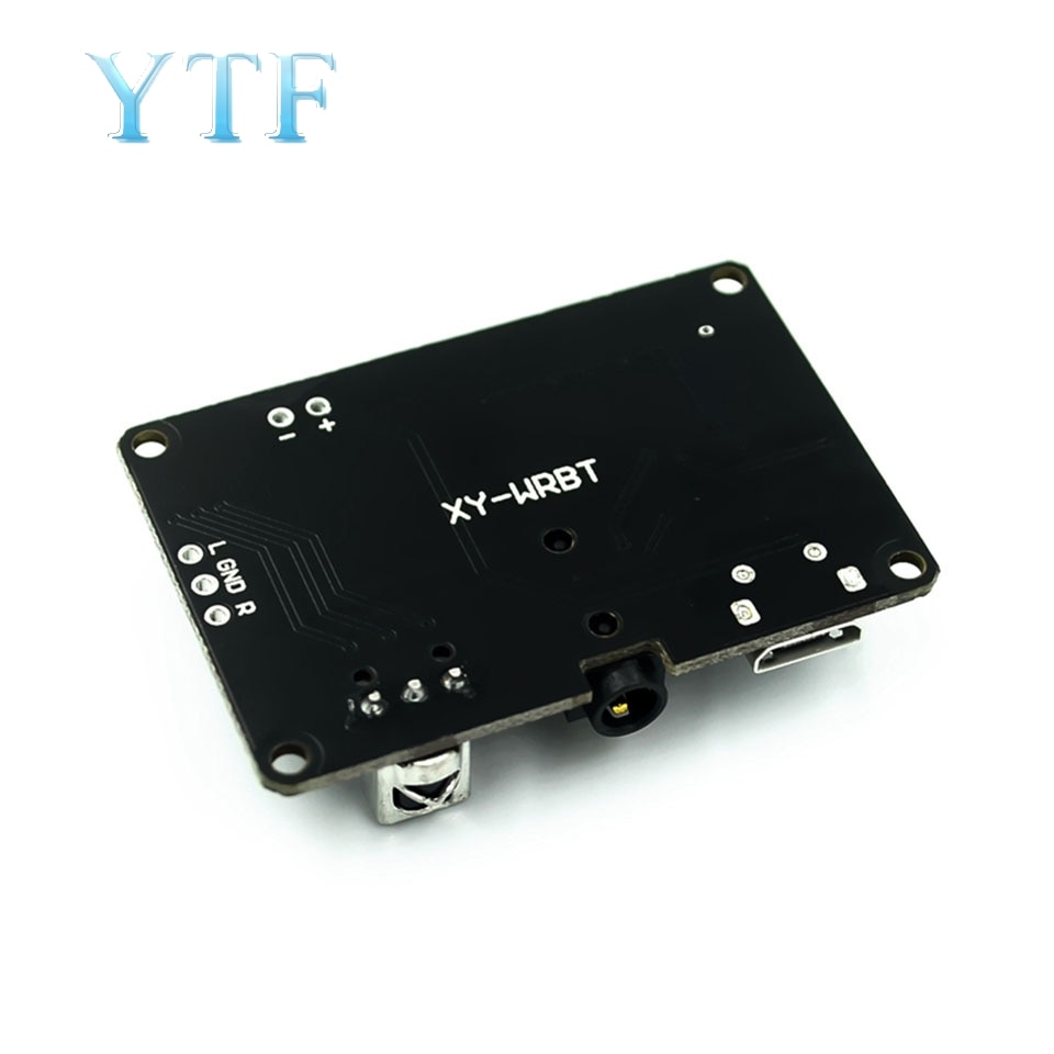 Placa decodificadora de audio estéreo Bluetooth 5,0 módulos de gran tensión regulable amplificador de volumen XY-WRBT