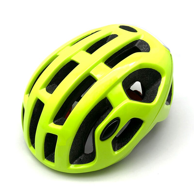 Casco de Ciclismo de triatlón para hombre y mujer, Casco de Bicicleta de carretera aerodinámico para bicicleta de montaña ultraligera,: Fluorescent yellow