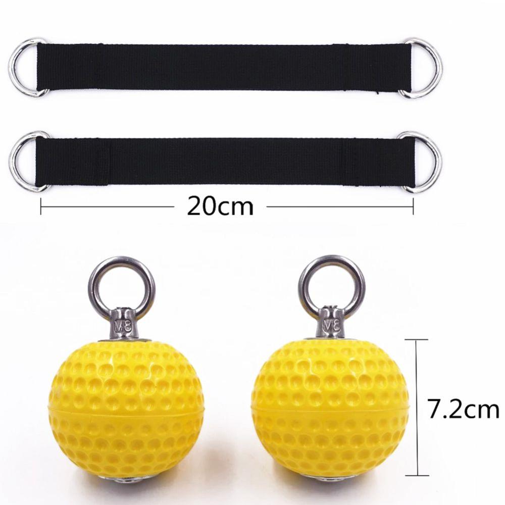 2pc zware pull-up fitness pols krachttrainingstool antislip klimvinger handgreep onderarm oefenapparaat fitnessapparatuur: 72mm