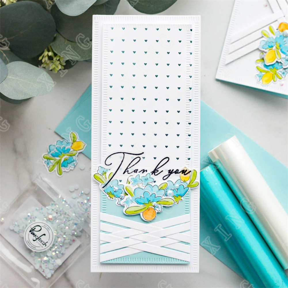 Heart Grid Solid Foil Plate Scrapbook Diary Decoration Stencil Embossing Template Diy Greeting Card Handmade