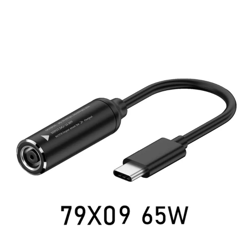 Dc Power To Type-C Opladen Pd 65W Geschikt Voor Dc Female Naar C Mannelijke Adapter Dc Naar Type-C Adapter Kabel Dc Naar Ype-C Oplader Draad: Oranje
