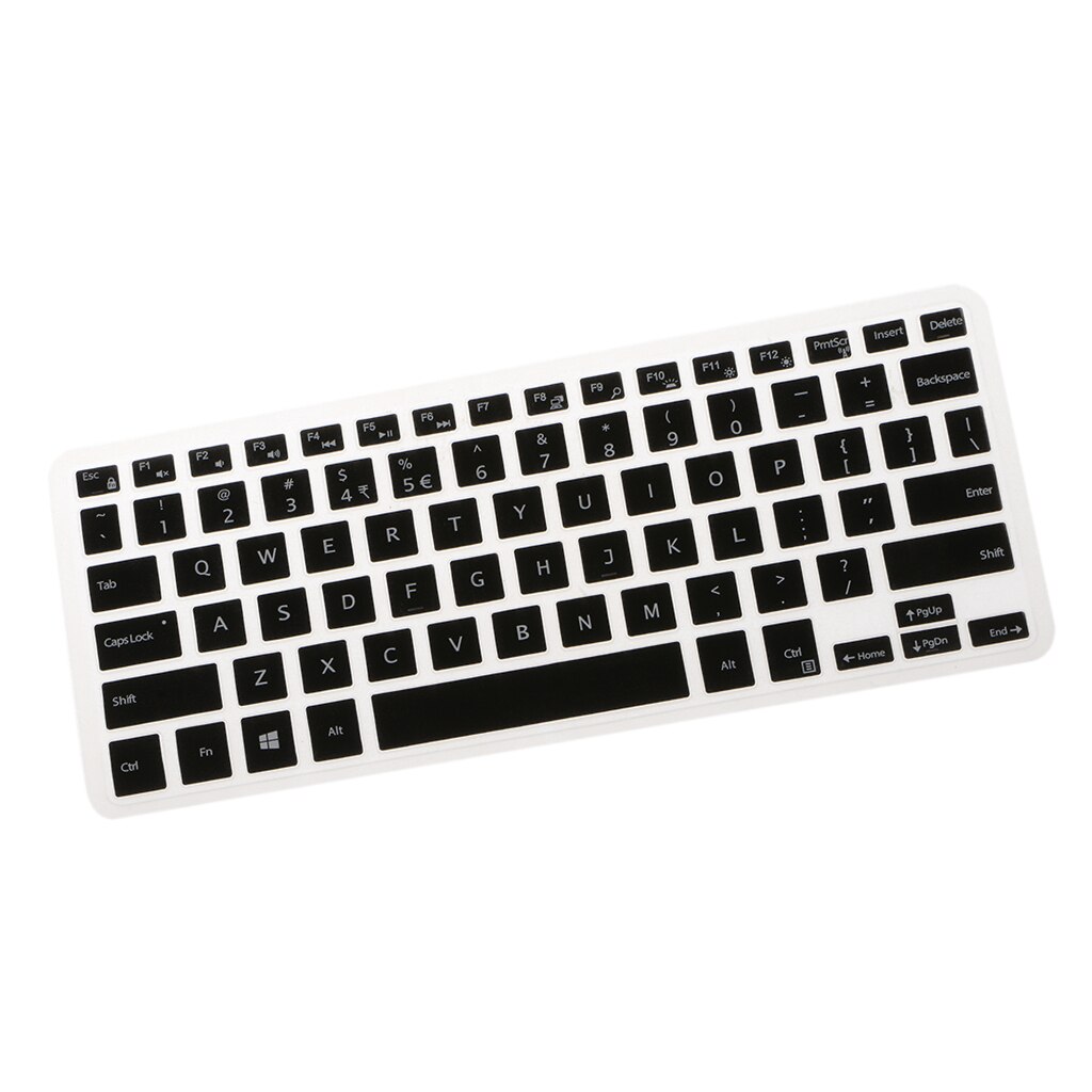 English Silicone Keyboard Skin Cover for Dell XPS13 9350/9360 Black