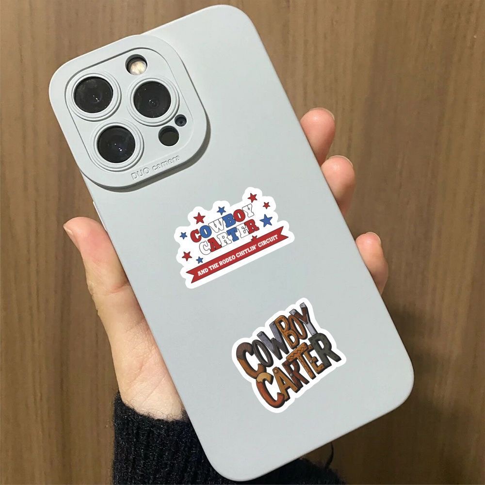 60Pcs Cool Cowboy Carter Stickers DIY Stickers Scrapbooking Phone Luggage Skateboard Vinyl Waterproof Graffiti Decals