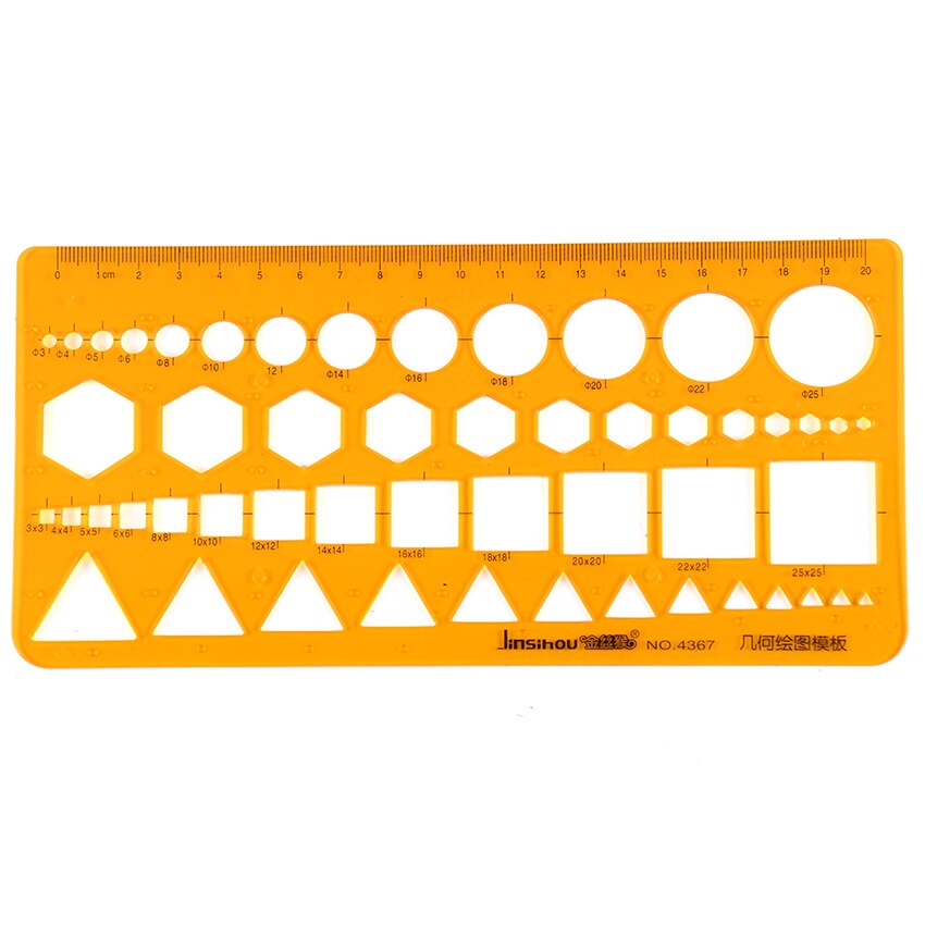 1PC Painting Template Ruler DIY Album Theme Lace Ruler Drawing Board Stencil Geometric Template: 4367