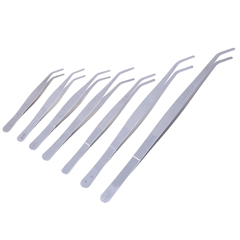Edelstahl Aquarium Reinigung Werkzeug Ellbogen Pinzette Anti-statische Hand Werkzeug klar Clip Werkzeug 12.5/14cm/16cm/18cm/20cm/25cm/30cm