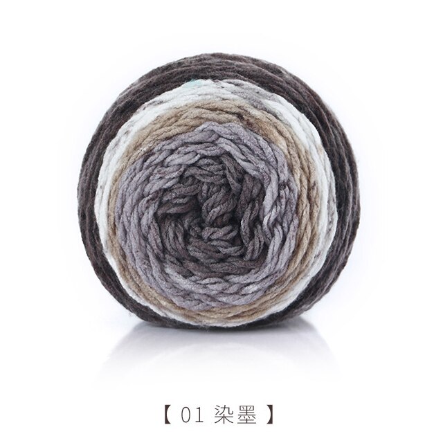 200G/Ball Hand Geweven Wol Diy Handgemaakte Gebreide Zachte Sjaal Hoed Trui Gehaakte Dikke Wol Voor Hand breien: 01