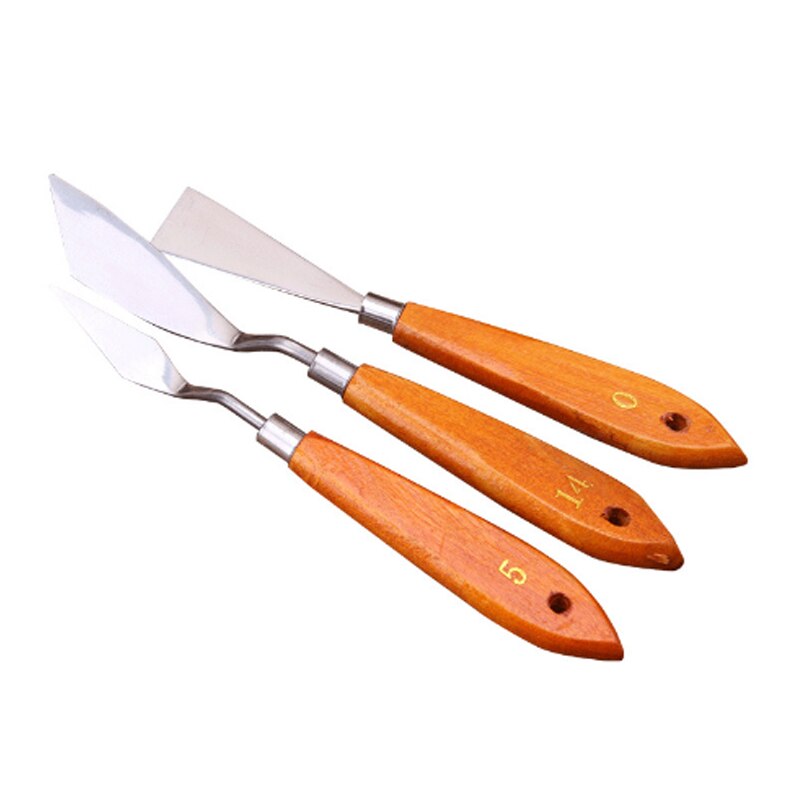 3pcs/Set Oil Painting Scrapers Metal Spatula Art Craft Calligraphy Palette Spatulas Perfect Artist Paint Accessories