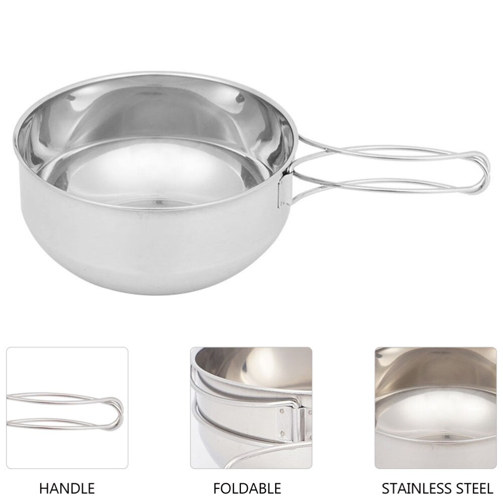 1Pc Outdoor Camping Pot Convenient Practical Durable Cookware Cook Utensils Camping Accessories for BBQ Outdoor Camping