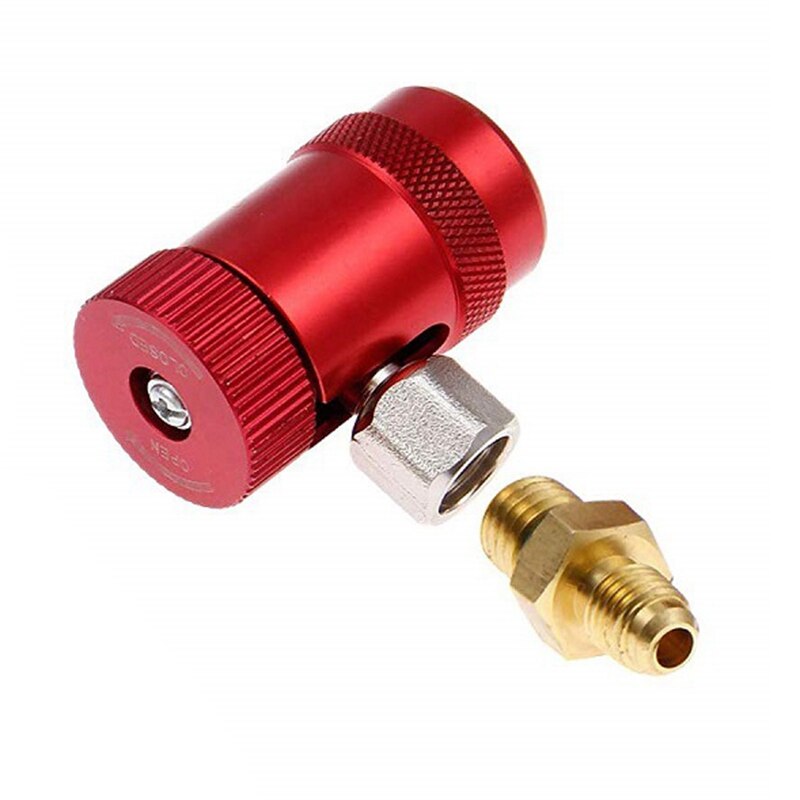 High Pressure Quick Refrigerant Connector Adapters R1234YF Air Conditioning Refrigeration Systems Fluoride Coupler