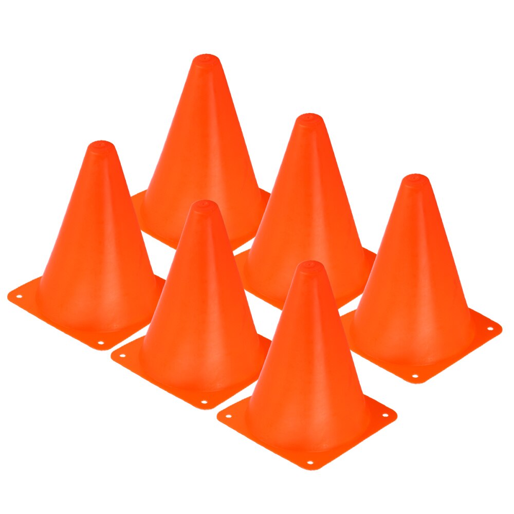 12 PCS Sport Football Soccer Rugby Training Cones Outdoor Sports Obstacles Barriers for Kids Outdoor Gaming and Activity (Orange