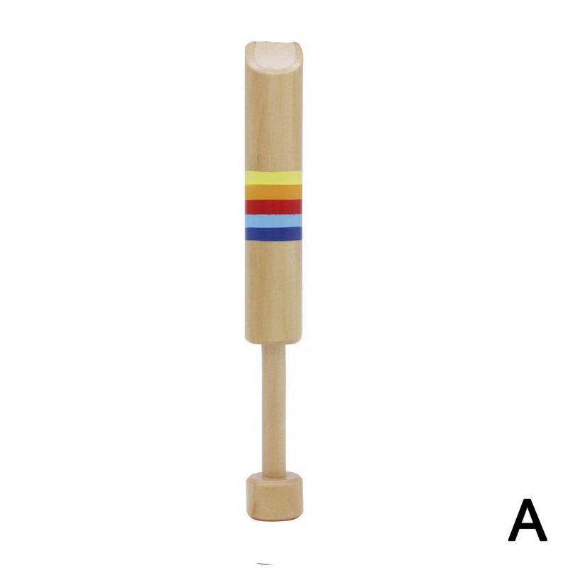 Tirador de flauta de madera para niños, silbato de pintura a base de agua, instrumentos musicales, 1 unidad, K9L5: A