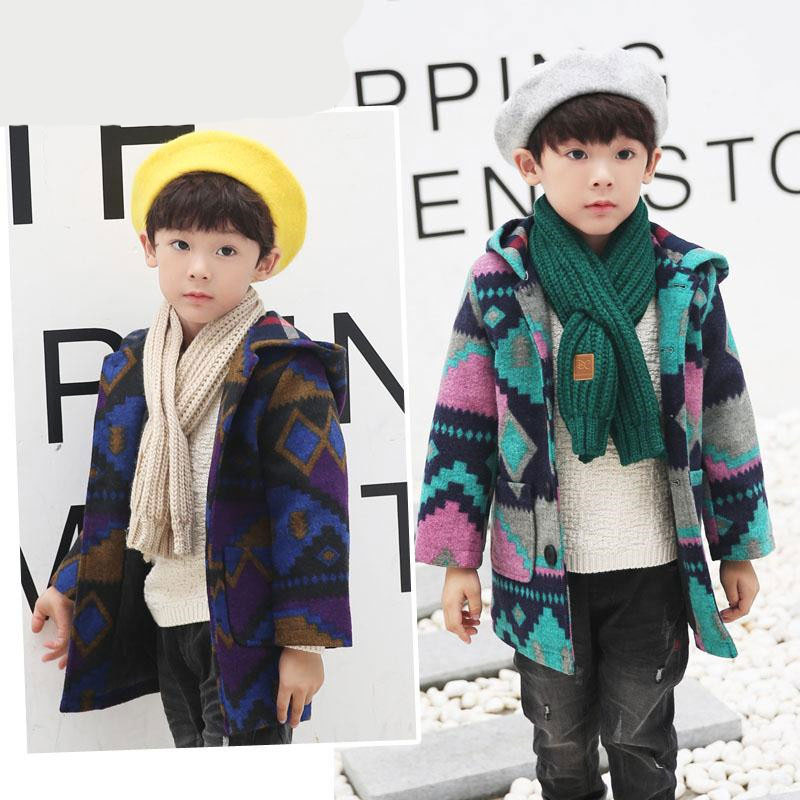 Wollmantel Für Jungen Wolle Oberbekleidung Jungen Winterjacke freundlicher Kleidung einreiher Wollmantel Art Jungen Winter mäntel
