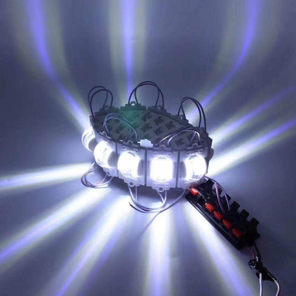 100Pcs 2835 Led Module Injectie Met Lens DC12V Waterdichte Display Modules Voor Reclame Licht Woorden Back Light