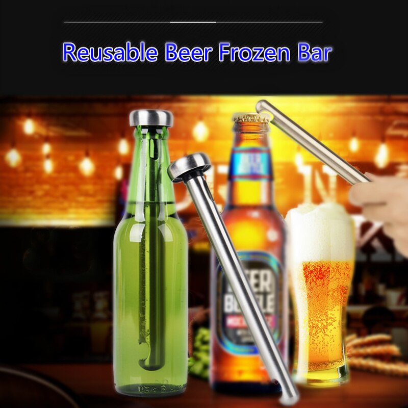 Drink Partner Stainless Steel Beer Cooling Rods Ice Wine Rod Beer Refrigeration Rod Freezer Quick-Frozen Rod Ice Rod