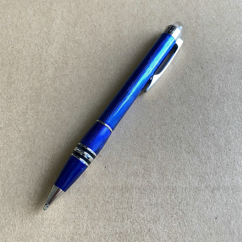 Caneta esferográfica minimalista de metal SW MB Geometria de platina - Rollerball com aderência de borracha Presente de escrita de escritório premium: ROXO