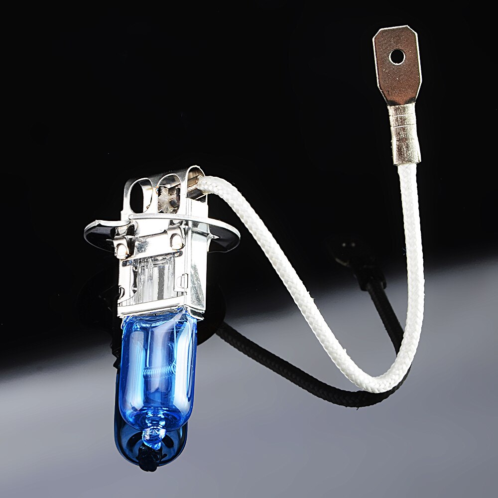 Hippcron Halogen Bulb H3 12V 100W 5000K 2200Lm Dark Blue HeadLight Lamp Car Light Super White (2 PCS)