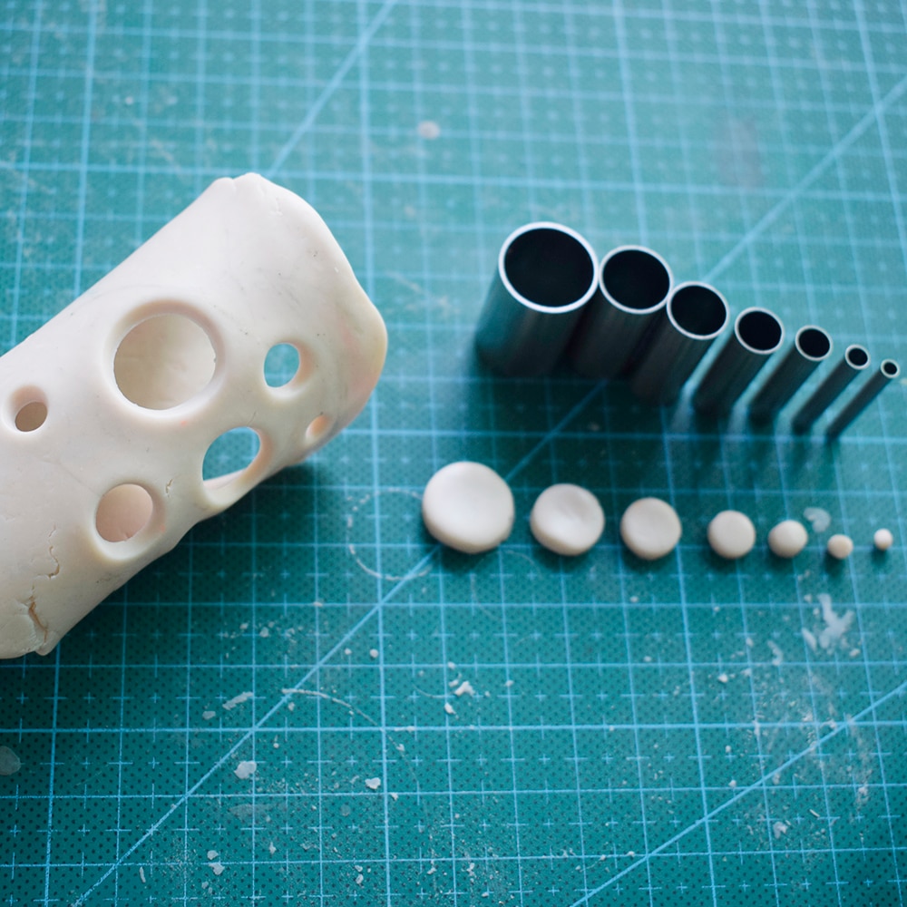 2mm-15mm 7 pcs Rvs Mini Ronde Clay Cutter DIY hollow punch Klei Ceramica Aardewerk Fimo polymeer Klei Gereedschap