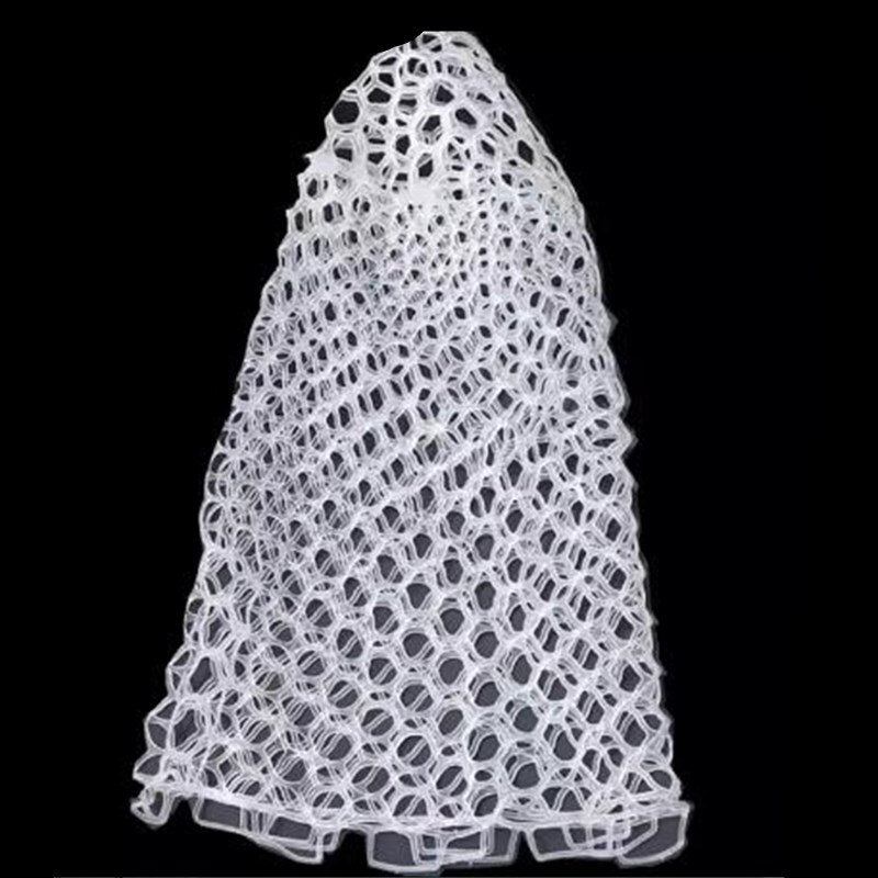 Rubber Fishing Net DIY Material Large Mesh not Hurt Fish Fishing Gear Accessories White Transparent Hand Nets