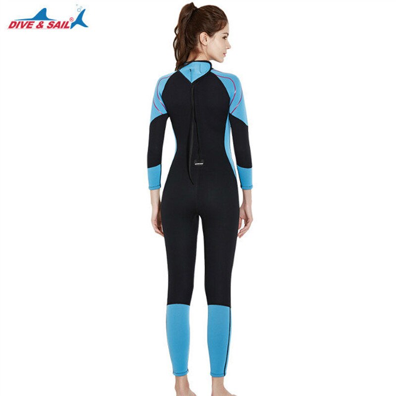 Kombinezon damski 3mm wysokiej jakości kombinezon neoprenowy do nurkowania pełna długość nurkowanie z rurką kombinezony całego ciała