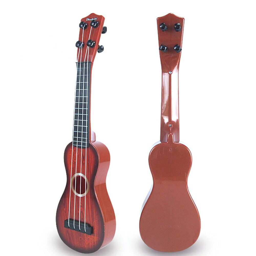 Mini Ukulele Kids Toy Simulation Guitar Musical Children Pretend Play Game Child Interest Training Musical Instrument: Green