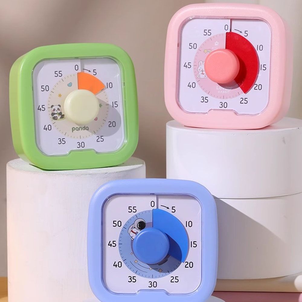 Leiser Betrieb, visueller Schreibtisch-Timer, Zeitmanagement, 60 Minuten Countdown-Timer mit Stand-Visualisierung, Küchentimer