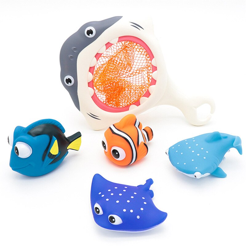 Bath toy faucet shower rubber duck waterwheel happy spray water set crab octopus frog bubble machine baby game children animal b: Chocolate