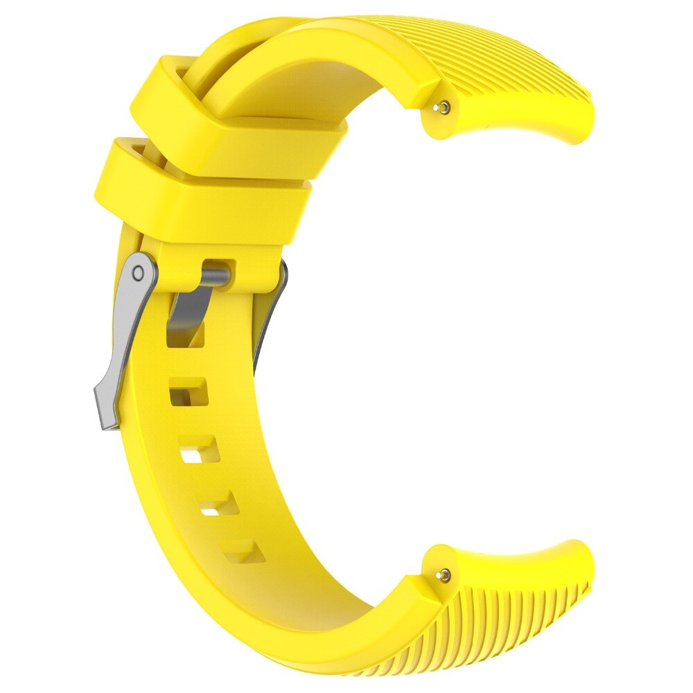 Wrist Strap for xiaomi huami Amazfit Stratos 3 2 2S strap Silicone band With Buckle Sports Belt for xiaomi huami amazfit3: Yellow