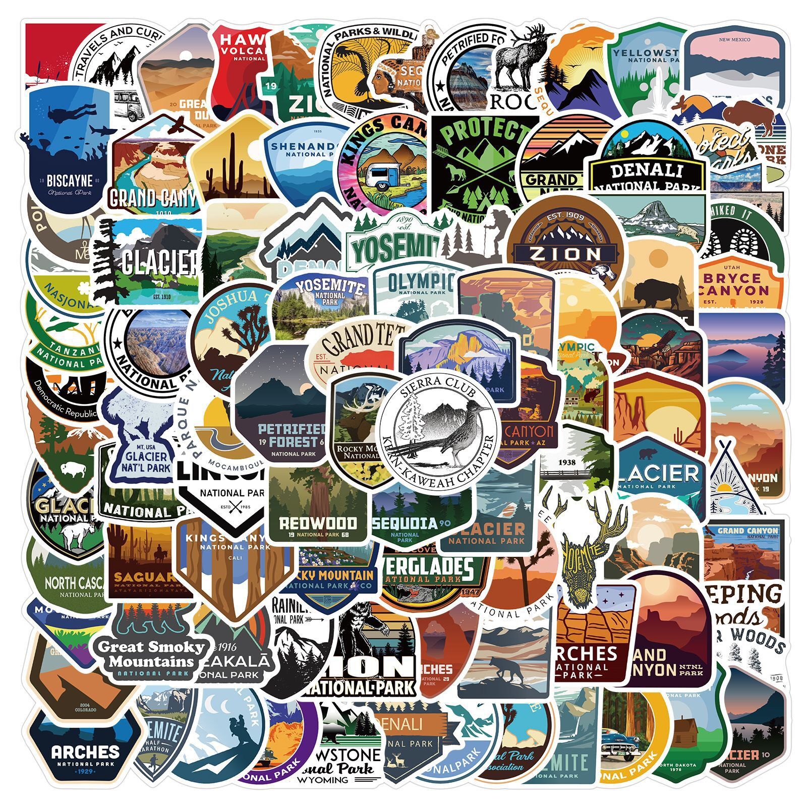 50/100PCS Mix Wereldberoemde gebouwen Reizen Stad Stickers Landmark Landschap Decals DIY Telefoon Bagage Laptop Skateboard Sticker: Paars