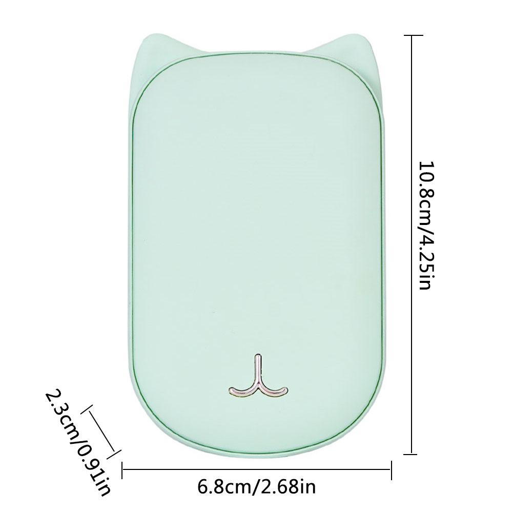 3600mAh Cute USB Rechargeable LED Electric Hand Warmer Heater Travel Handy Long-Life Mini Pocket Warmer Home Warming Product