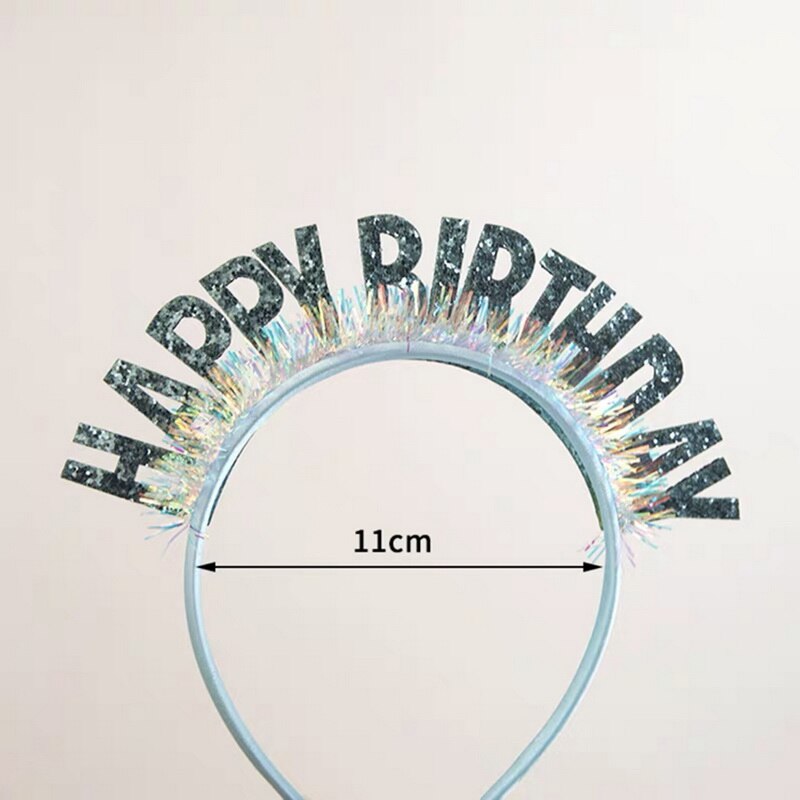 Happy Birthday European And American Birthday Party Headgear Headband Female Letters Happy Birthday Headband Women: 18