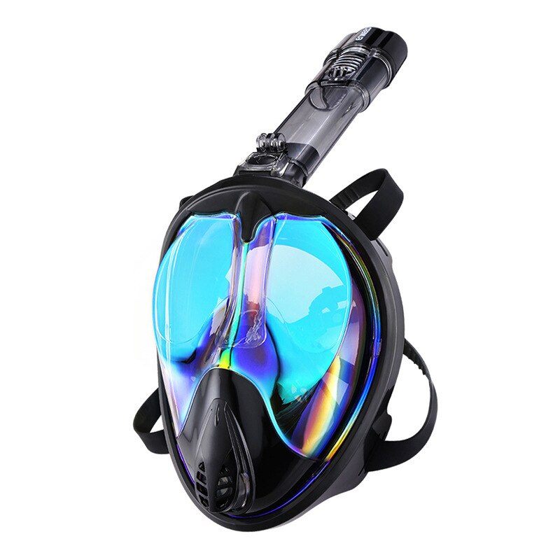 Diving Mask Scuba Underwater Anti Fog Wide View Swimming Snorkel Mask for Kid Adult Full Face Snorkeling Mask Diving Equipment: color 03 / L/XL