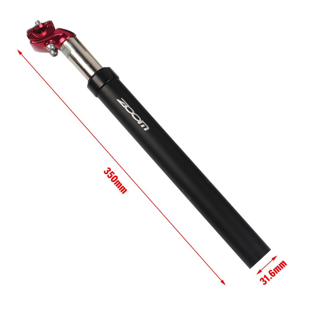 MTB Suspension Telescopic Seatpost Tube Aluminum Alloy Bicycle Shock Absorber Seat Pole 31.6x350mm /27.2x350mm Bike Seat Post
