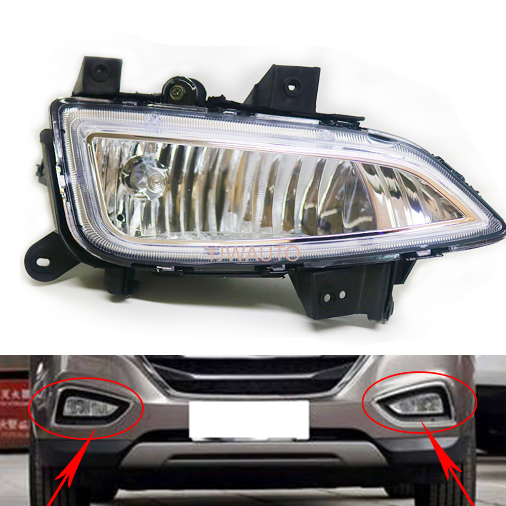 Fog Light For Hyundai ix35 Fog Lamp Car Front Bumper Grille Signal Lamp Driving Fog Lights