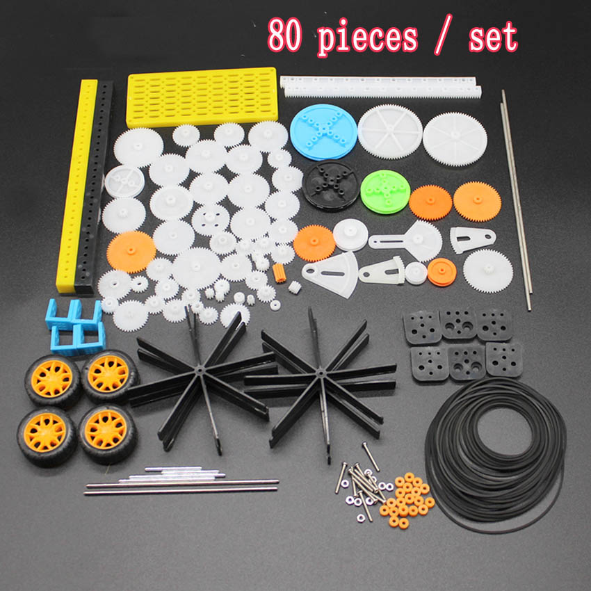 46-82 Soorten tandwielen 0.5 Module Plastic Gear Voor Motor gear wrap robot Reductie Reducer Versnellingsbak DIY Speelgoed Model accessoires: Zilver