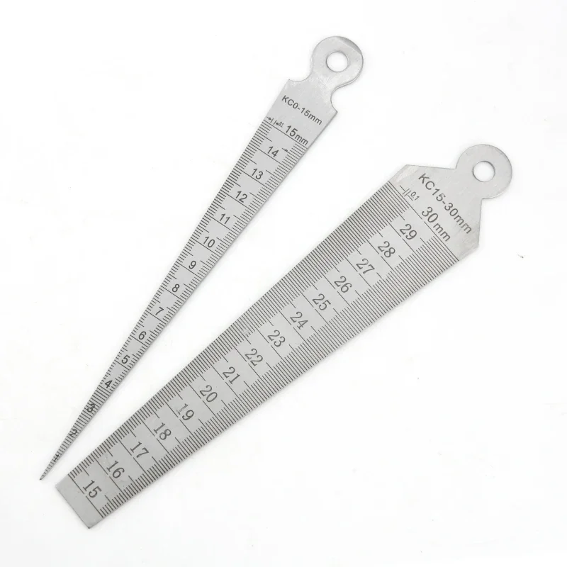 Wedge Feeler Gauge Taper Gauge Conical Gaugs For Measurement Valve Thickness Gauge Measuring Probes For Gap Thickness Meter Tool
