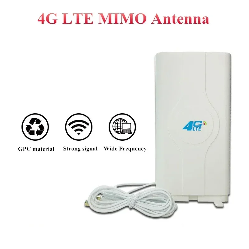 3g 4g LTE Antenne 700~2600mhz 88dbi 2* SMA/2* CRC9/2* TS9 Stecker Booster Mimo Panel Antenne+2 Meter