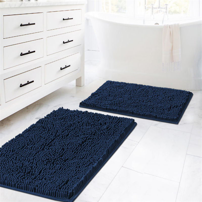 Chenille Carpet Soft Pluch Bedroom Bedside Rugs Absorbent Non-slip Bathroom Accessories Foot Mats Entrance Door Mat Home Decor