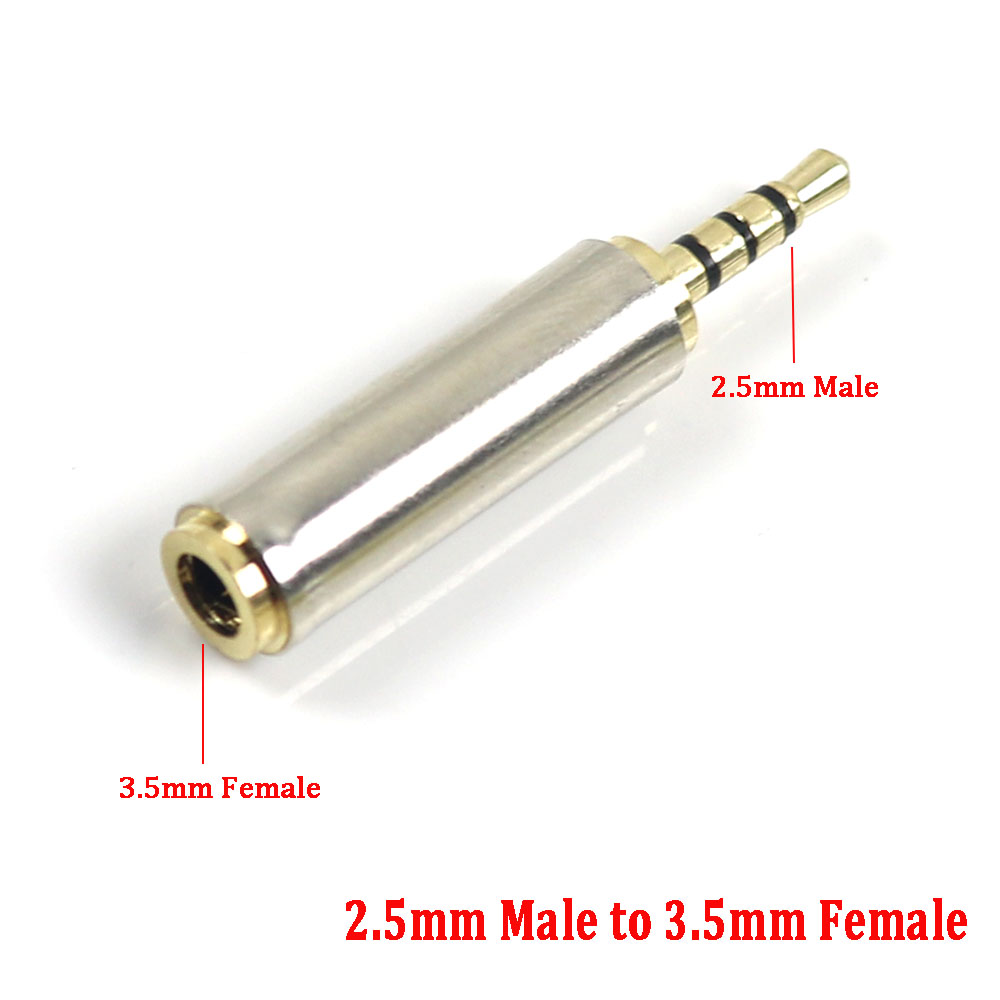 3.5 mm to 2.5 mm ljudadapter för aux-högtalarkabel stereohörlurar headsetmikrofon 2.5mm to 3.5mm- jackkontakt: Armégrön