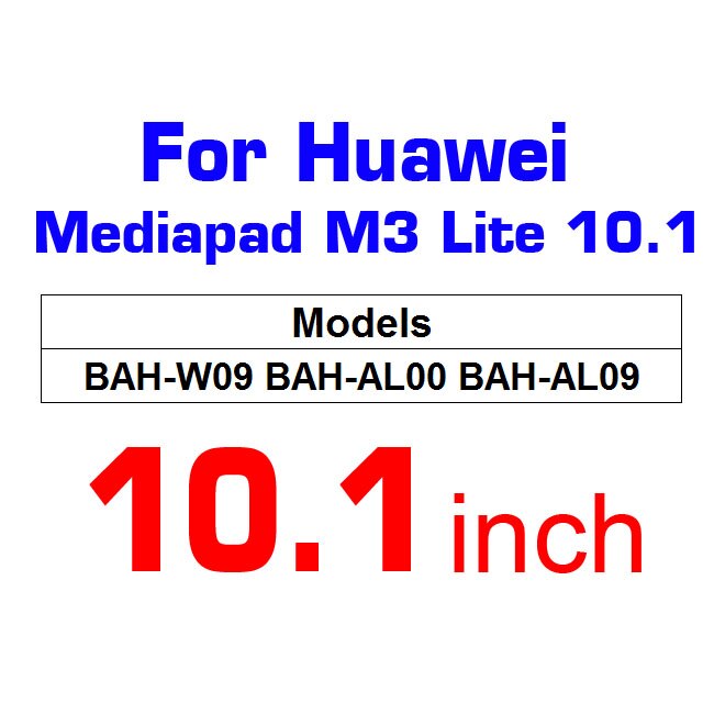 For Huawei MediaPad M5 lite Pro 10.8 10.0 8.4 Tablet tempered Glass For MediaPad M3 Lite 10.1 8.0 glass M3 8.4 Screen Protector: Huawei M3 Lite 10.1